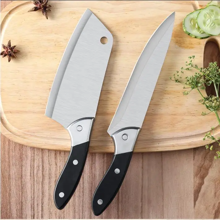 Кухонный нож шеф-повара из нержавеющей стали для готовки овощного мяса острый