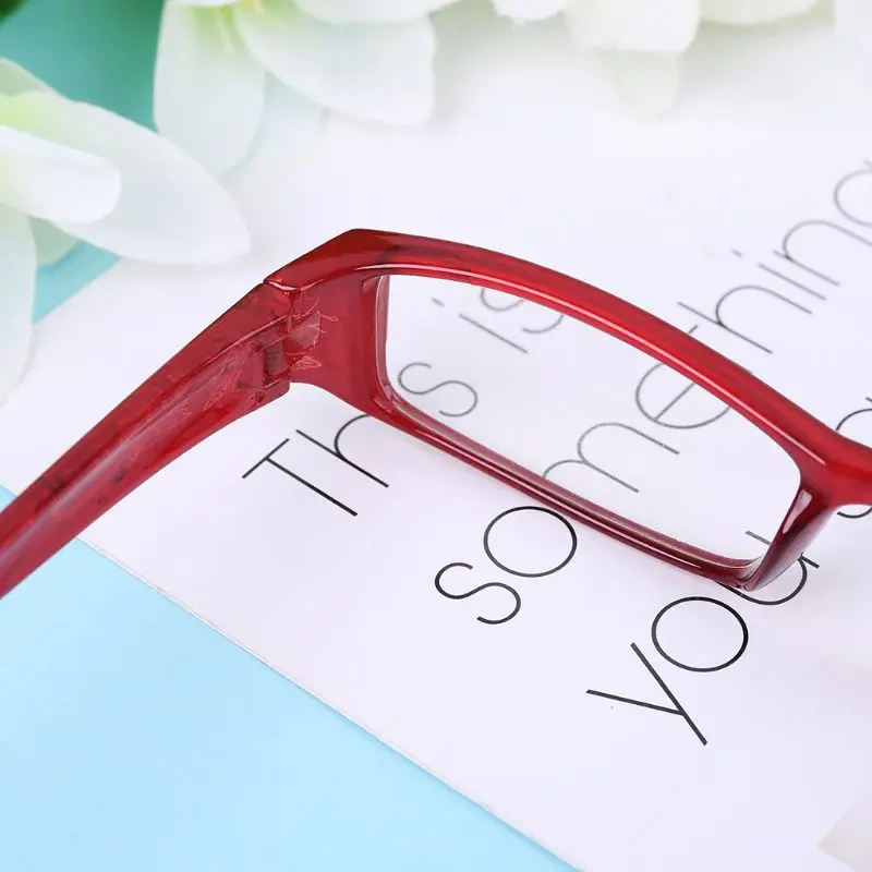 

Women Fashion Imitation Diamond Flower Print Resin Reading Glasses 4 Colors Presbyopic +1.0~+4.0