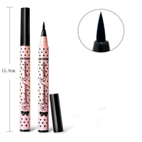 1 pc quick dry black long lasting eye liner pencil waterproof eyeliner smudge proof cosmetic beauty makeup liquid pink dots
