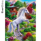 Алмазная вышивка Evershine, лошади 5D, алмазная живопись сделай сам, квадратная круглая мозаика с рисунком животных, настенное украшение