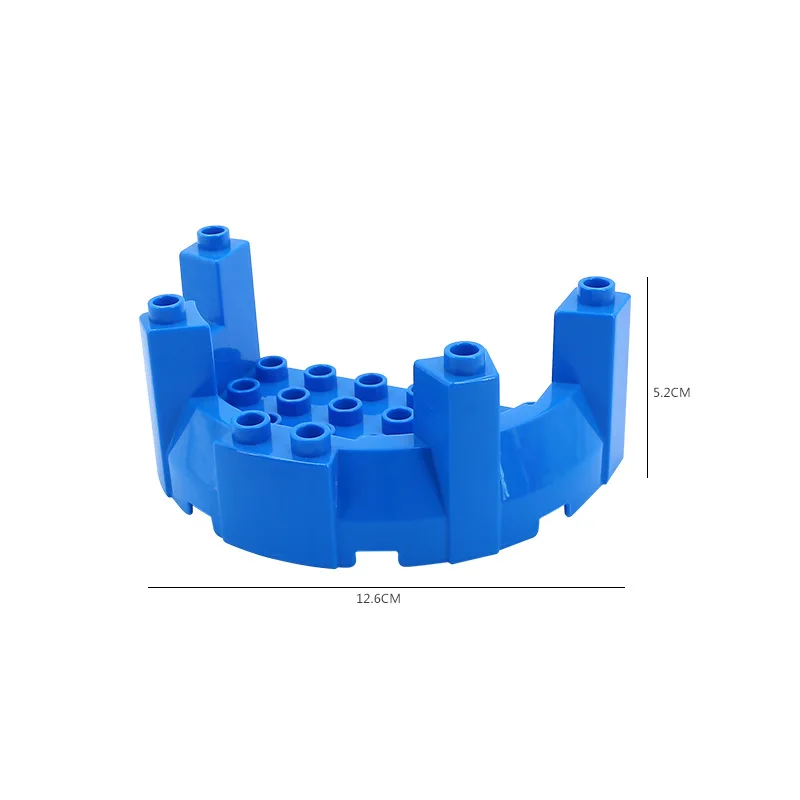 Конструктор с большими частицами сборные кубики замок декорации Настенная крыша