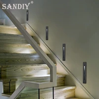 SANDIY Wall Lamps Embedded Led Light Night Lighting for House Renovation Step Stair Staircase Aisle Corridor with Mount Box H185