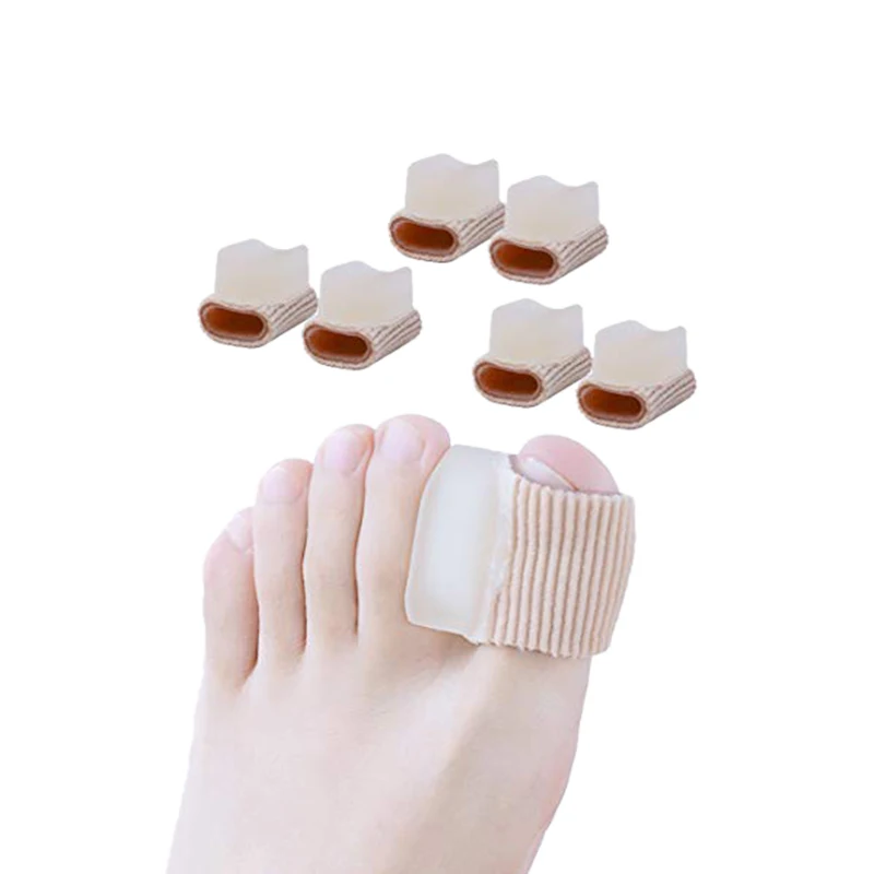 

Gel Toe Spacer Separators, Bunion Corrector for Overlapping Toe,Fiber Toe Spacers with Soft Gel Lining for Hallux & Bunion Pain