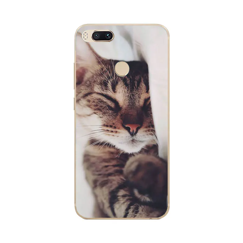 Cover For Xiaomi MI A1 Case mi 5x Full Protection Soft tpu Back Phone Cases Xiomi bumper Coque marble animal | Мобильные телефоны и