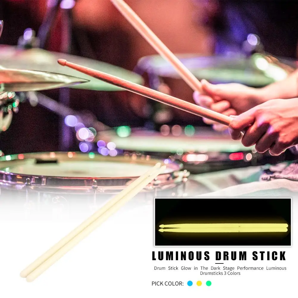 Портативная барабанная палочка для выступлений на сцене светящаяся