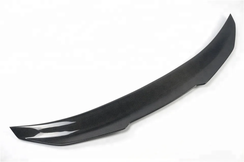 PSM Стиль Реальные углеродного волокна спойлер на задний багажник Крыло загрузки