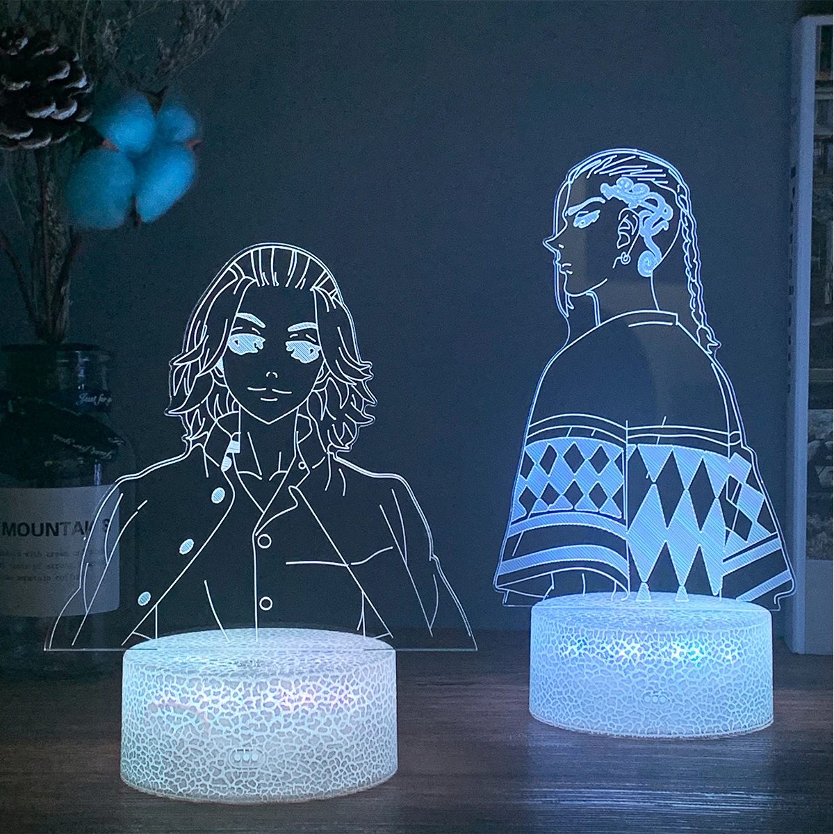 Led Lamp Tokyo Revengers Mikey for Child Bedroom Decor Night Light Birthday Gift Room Table Anime 3d | Лампы и освещение