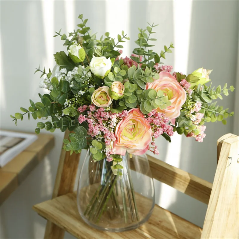 

High-quality Artificial Plant Lulian Gypsophila Home Living Room Garden Decoration DIY Bridal Bouquet Wedding Photography Props