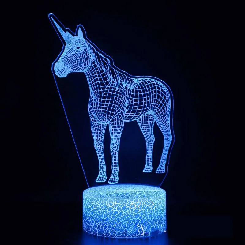

Светодиодная 3D настольная лампа, креативный подарок, визуальный стерео цветной ночник, украшение для спальни, декоративная Винтажная насто...