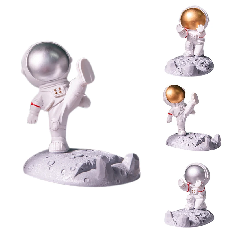 

Spaceman Resin Ornaments Gifts Astronaut Mobile Phone Holder Bedroom Home Decor Accessories