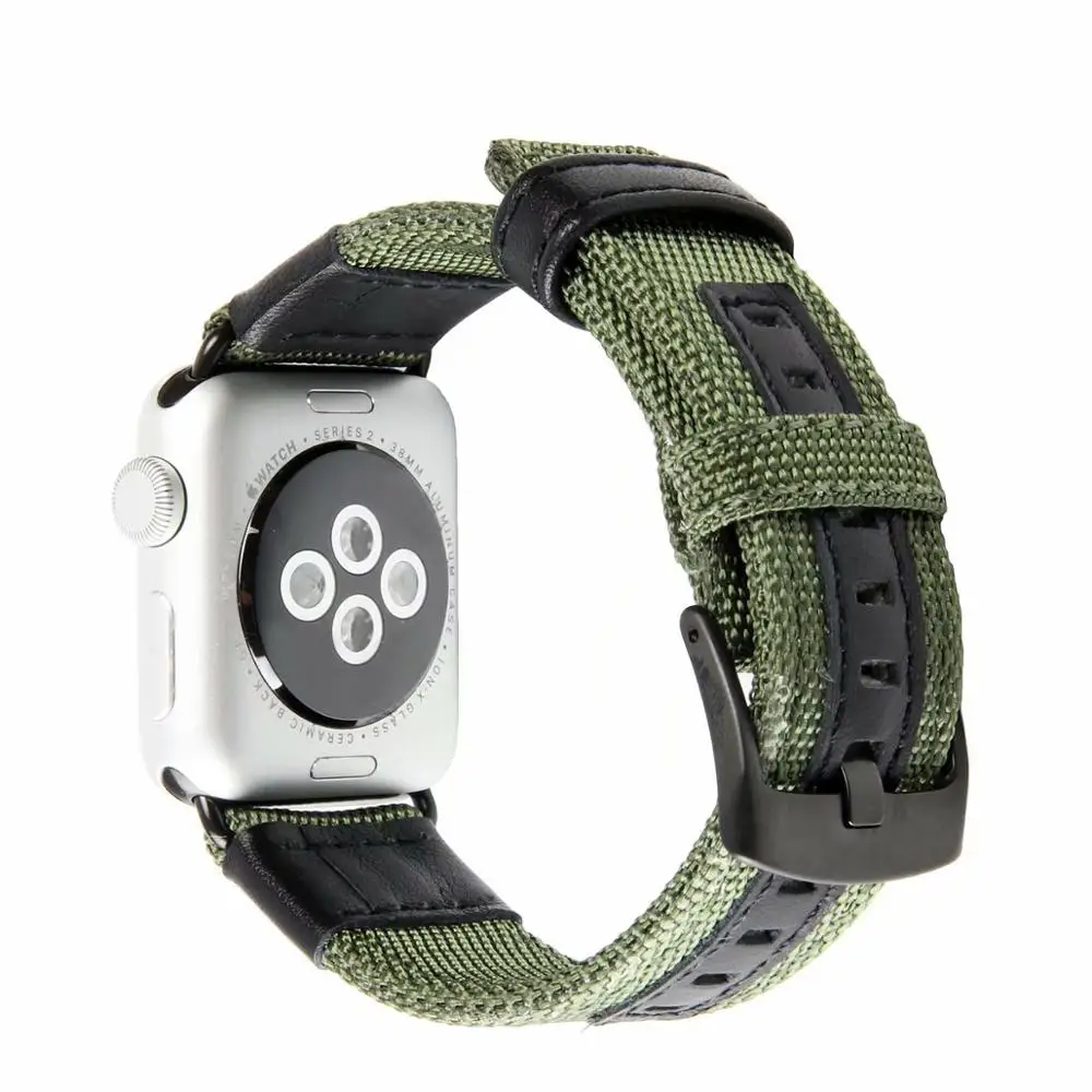 Leather sport Strap Compatible with apple watch 4 44/40mm wristband for band 42/38mm Bracelet iwatch serie 3 2 1 | Наручные часы