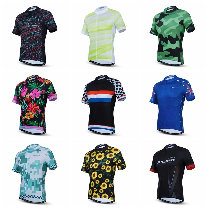

2021 Bicycle Cycling Jersey MTB Shirts Bicycle Team Short Sleeve Jersey Men Cycling Shirts Male Breathable Mountain Bike Shirt