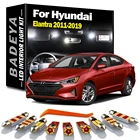 Автомобильные аксессуары BADEYA Canbus, комплект светодисветильник для 2011 2012 2013 2014-2019 Hyundai Elantra, купольная карта, багажник, Лицензионная лампа