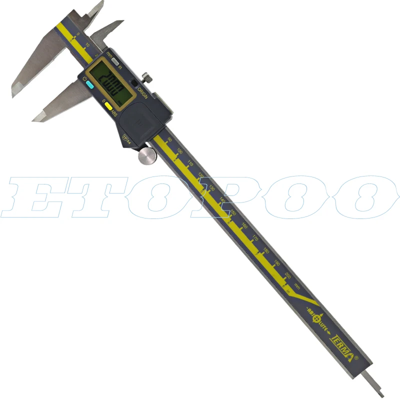 0-200mm 0-150 мм 0-200 мм 0-300 мм TERMA ABS цифровой суппорт IP54 Водонепроницаемый Электронный штангенциркуль микрометр измерительный прибор - Цвет: 0-200mm