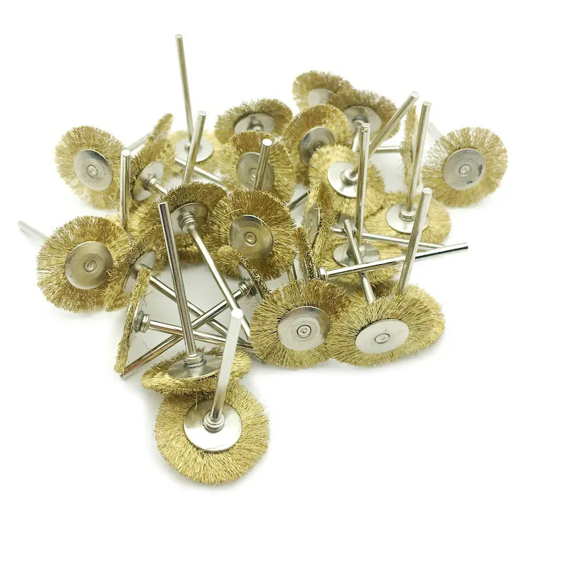 30 шт./лот проволочная медная щетка полировальное колесо для вращающихся