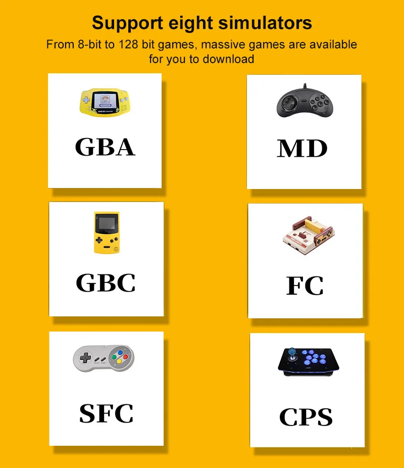 

Handheld Portable Game Console Dual Joystick Preloaded 5000 Free Games Support TV Out Video Game Machine Retro Game Handheld