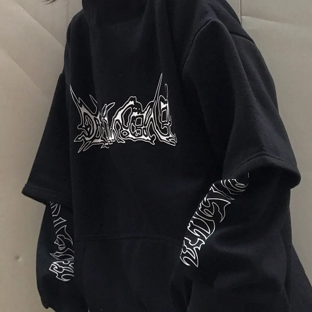 Rosetic Harajuku BF стильные женские толстовки с капюшоном зимние толстые Топы