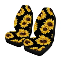 universal car seat cover fit most cars with tire track detail car styling car seat protector sunflower print seat case