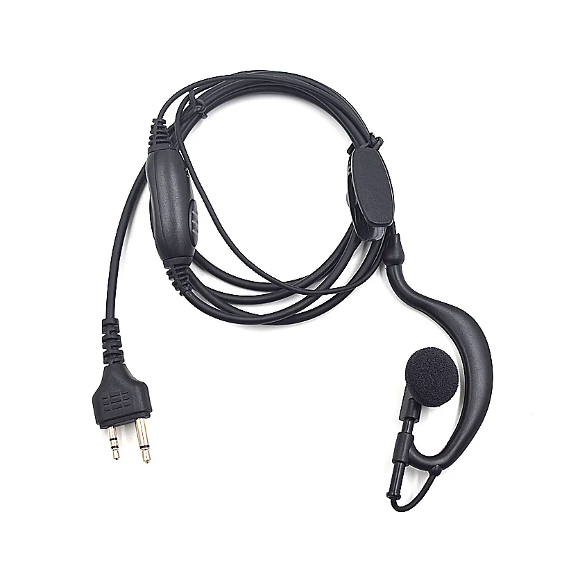 XQF 2-контактный ушной крючок гарнитура микрофон PTT для рации Midland GXT650 GXT550 G5 G7 G9 GXT1000