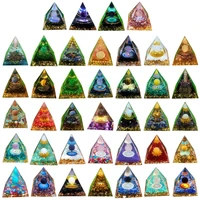pyramid crystal stone energy generator healing natural crystal reiki chakra for home bedroom office desktop decoration
