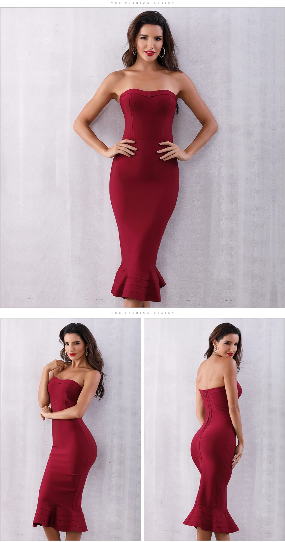 Seamyla знаменитостей Бандажное платье для женщин бодикон Vestidos Лето без бретелек сексуальное вечернее платье Русалка Клубное платье для вечеринки платья
