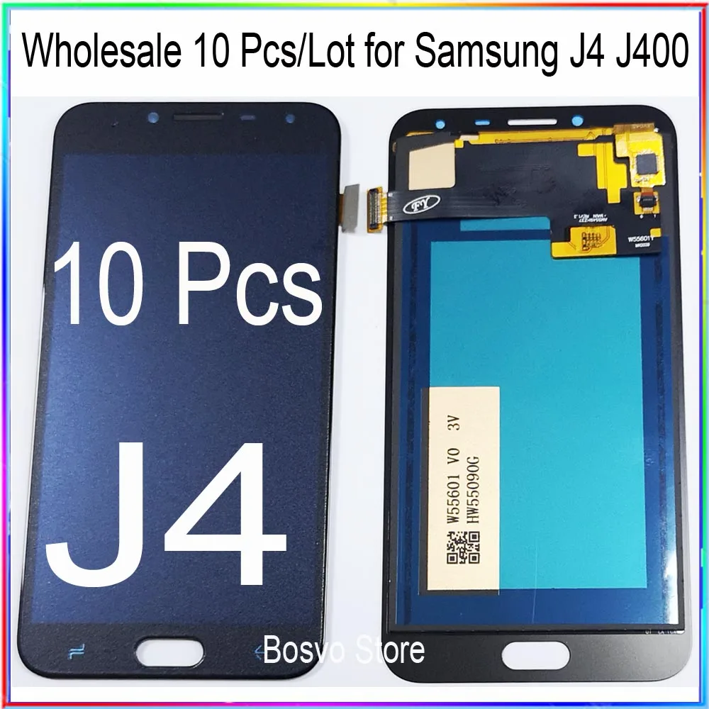 Pantalla LCD para Samsung Galaxy J4, montaje de digitalizador con pantalla t&aacute;ctil, J400, J400F, J400G/DS, SM-J400F, venta al por mayor, 10 unids/lote-0