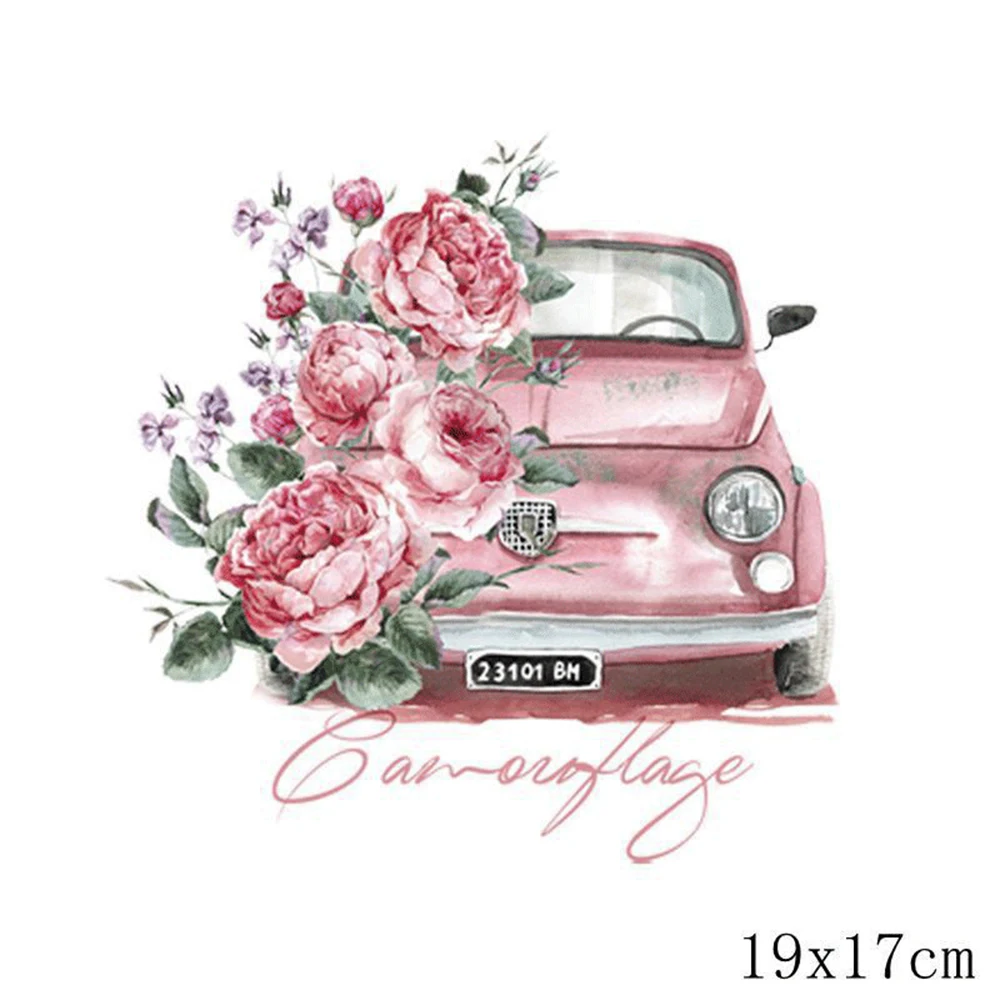 Милые Мультяшные нашивки с животными для девочек наклейка одежды термоклейкая