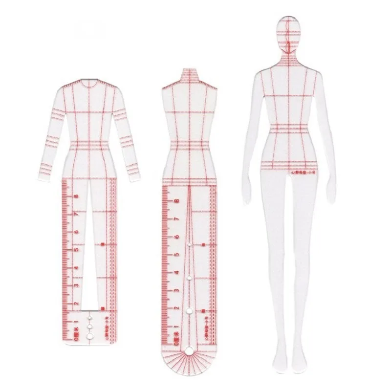 

Women Fashion Drawing Ruler Figure Drawing Template for Fashion Design Fashion Illustration Sketch Template Female