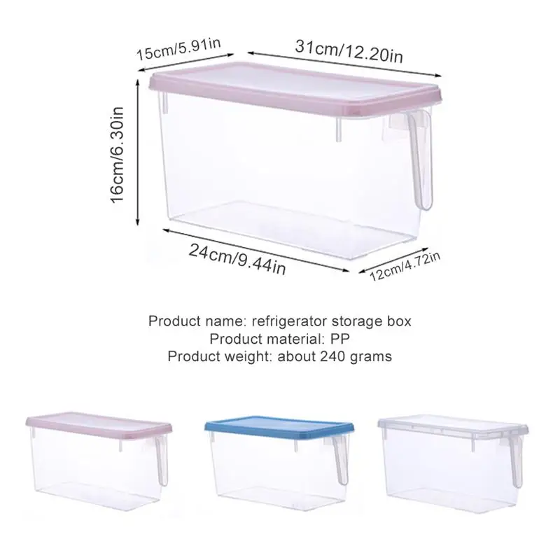 

5L Kitchen Transparent Storage Box Grains Beans Storage Contain Sealed Food Container Refrigerator Storage Boxes Plastic