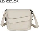 Сумка женская белая из натуральной кожи, Роскошные Дизайнерские Сумочки на ремне через плечо, лето, 2020