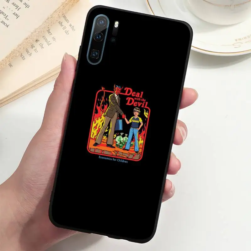 

Funny Halloween Satan Lets Sacrifice Phone Case For Huawei P20 P30 P40 lite Pro P Smart 2019 Mate 10 20 Lite Pro Nova 5t