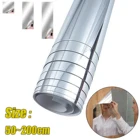 Съемная зеркальная настенная наклейка, самоклеящиеся зеркальные листы, сделай сам, домашний декор 50*200