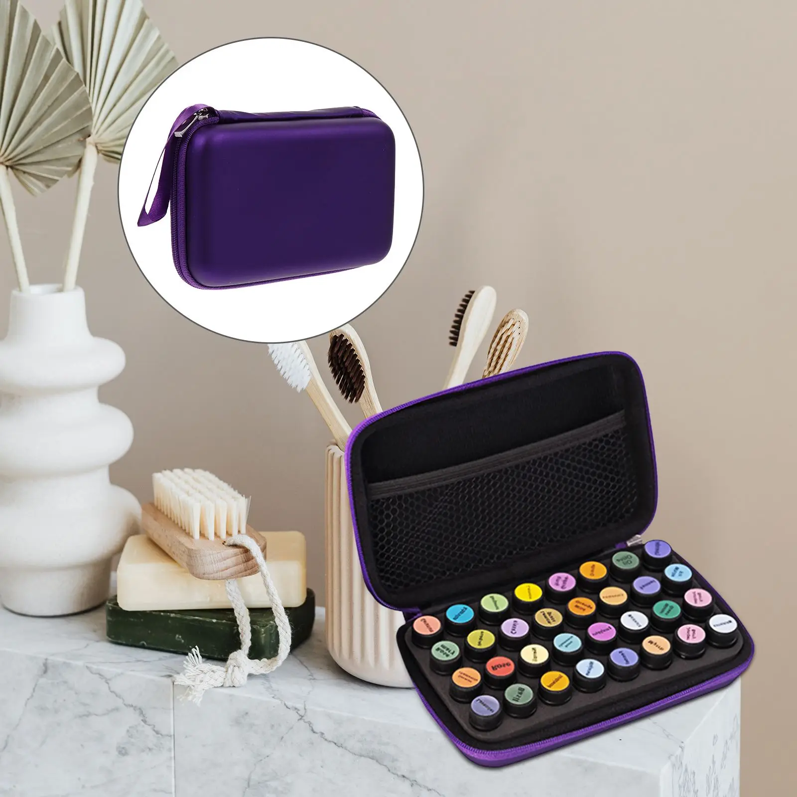 

Practical Premium Essential Oil Carrying Box Essential Oil Pouch for Home Travel