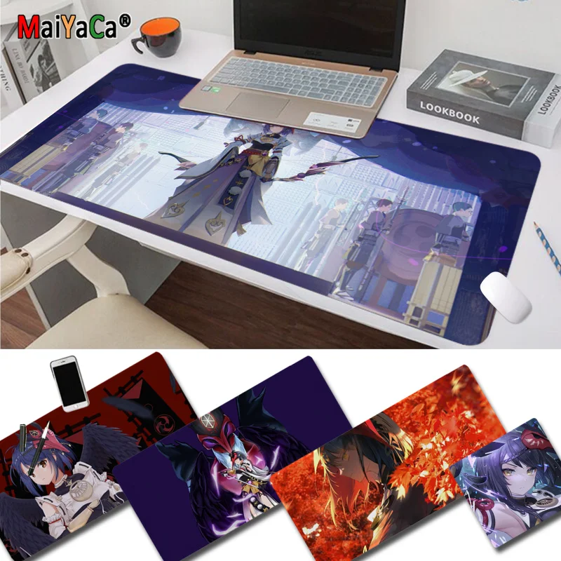 

MaiYaCa Kujou Sara Genshin Impact New Silicone large/small Pad to Mouse pad Game Size for Desk Mat for Player Desktop PC Laptop