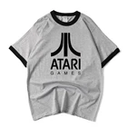 Классная мужская футболка с логотипом ATARI, мужская летняя удобная модная футболка из 100% хлопка, мужские футболки, новый подарок, бесплатная доставка