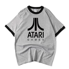 Классная мужская футболка с логотипом ATARI летняя удобная модная