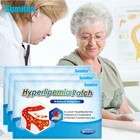 Sumifun анти гиперлипидемия патч 24 шт. китайские травы Управление гипертония высокого кровяного Давление высокого кровяного липидов чистый изображения кровеносных сосудов