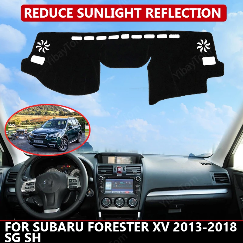 

Car Dashboard Cover for Subaru Forester xv 2013-2018 SG SH Mat Protector Sun Shade Dashmat Board Pad Auto Carpet