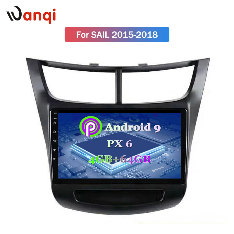 9 дюймов 4G + 64G Android 0 автомобильный мультимедийный плеер для Chevrolet Sail 2015-2018