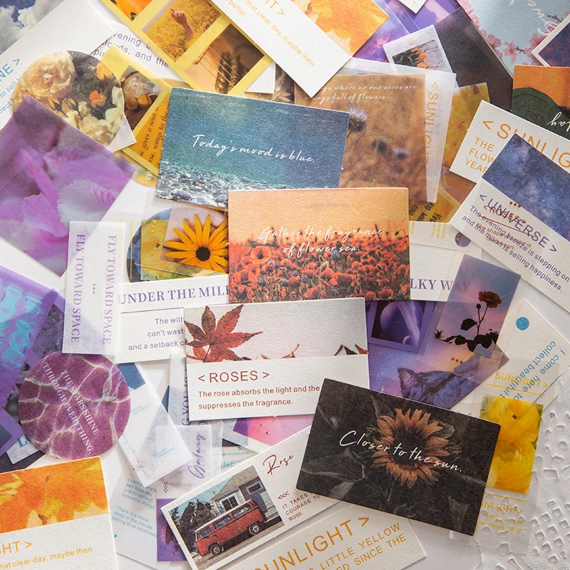 50pcs/lot Non-stick Decorative paper aesthetic Labels collage journaling Album INS Cardstock Scrapbooking material paper
50pcs/lot Non-stick Decorative paper aesthetic Labels collage journaling Album INS Cardstock Scrapbooking material paper