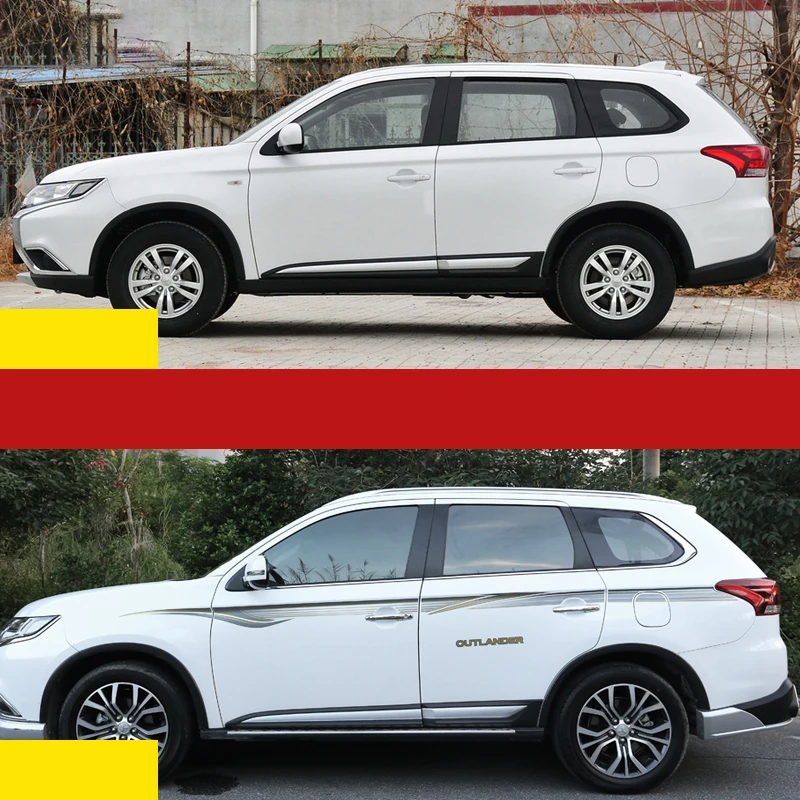 Lsrtw2017 наклейка Гирлянда для кузова автомобиля Mitsubishi Outlander 2013 2014 2015 2016 2017 2018 2019 2020