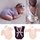 Детский комбинезон с глубоким V-образным вырезом и открытой спиной