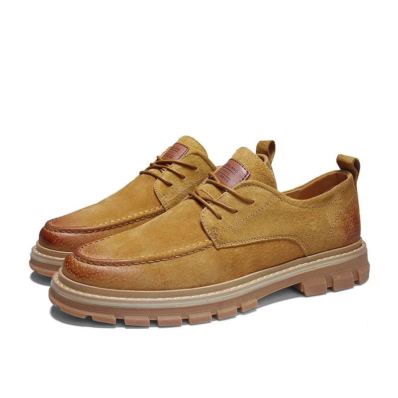 KATESEN/Новинка года; Осенняя мужская обувь; Мужская обувь Martens; повседневная обувь с перфорацией типа «броги»; Мужская обувь из натуральной кожи; повседневная обувь в деловом стиле