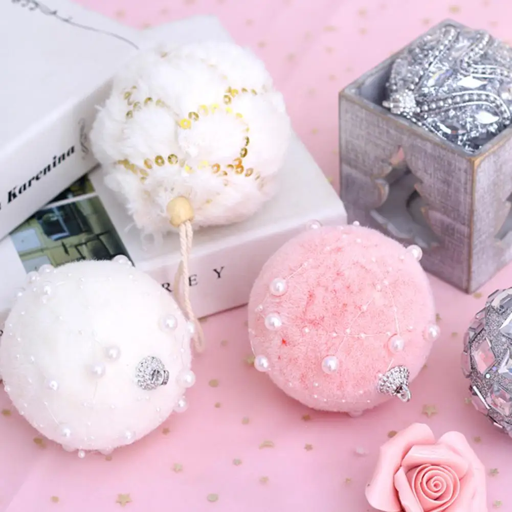 Милые пушистые искусственные перламутровые инкрустированные шарики из