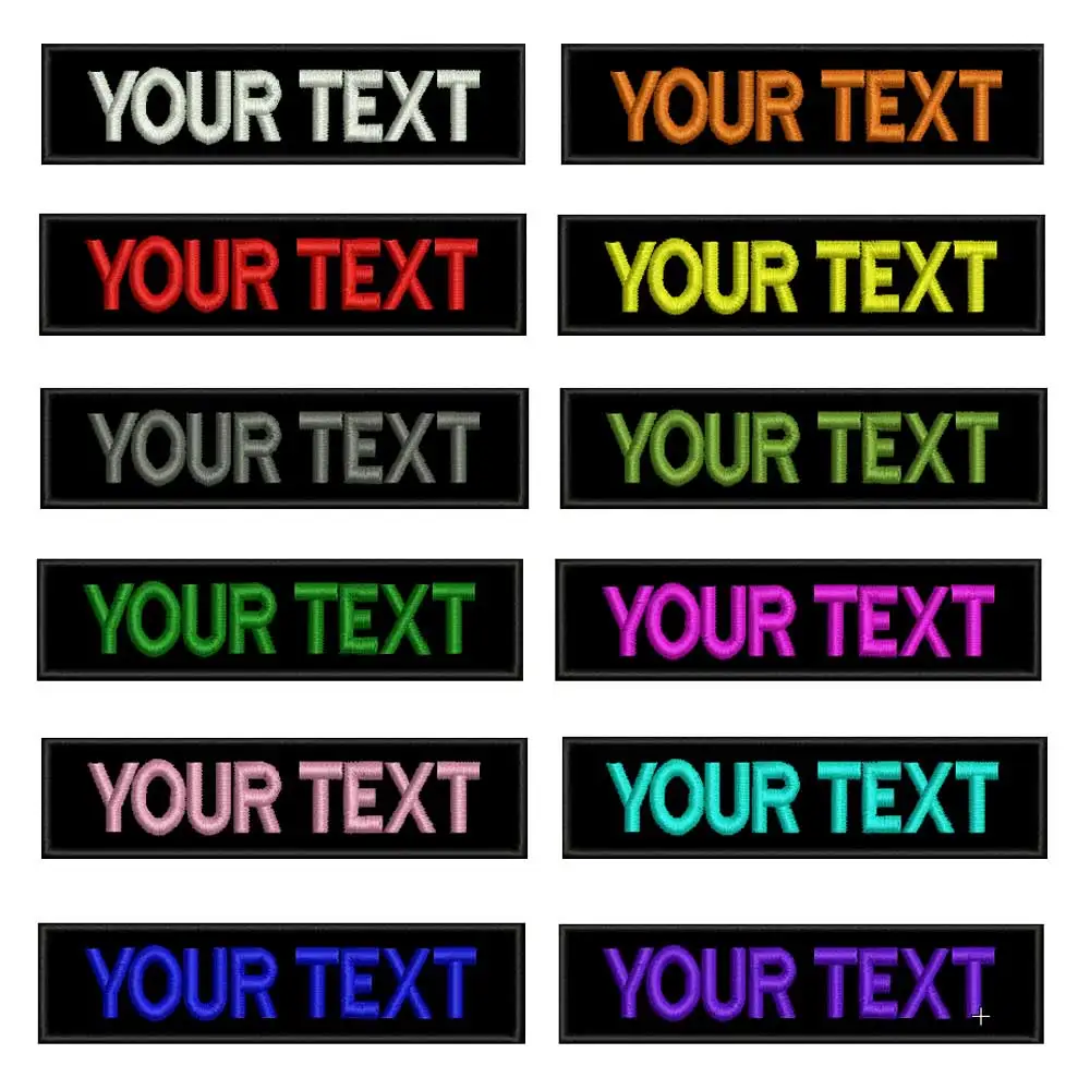 Именные нашивки на заказ бирки персонализированные с вышивкой утюгом