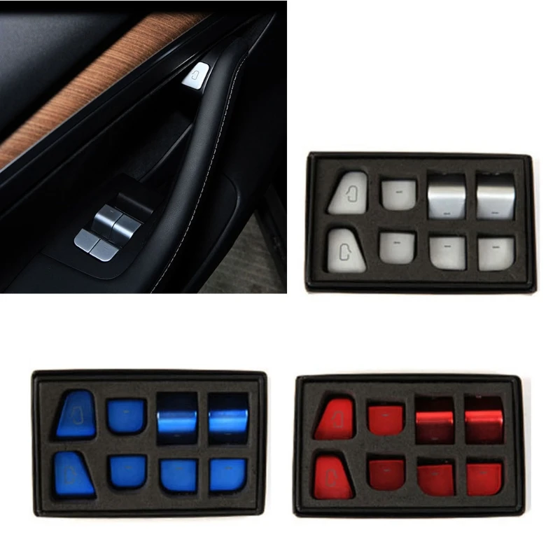 

Стикер с напоминанием о двери и окне автомобиля, декоративные кнопки для интерьера автомобиля, стикер для модели 3/Y 2021