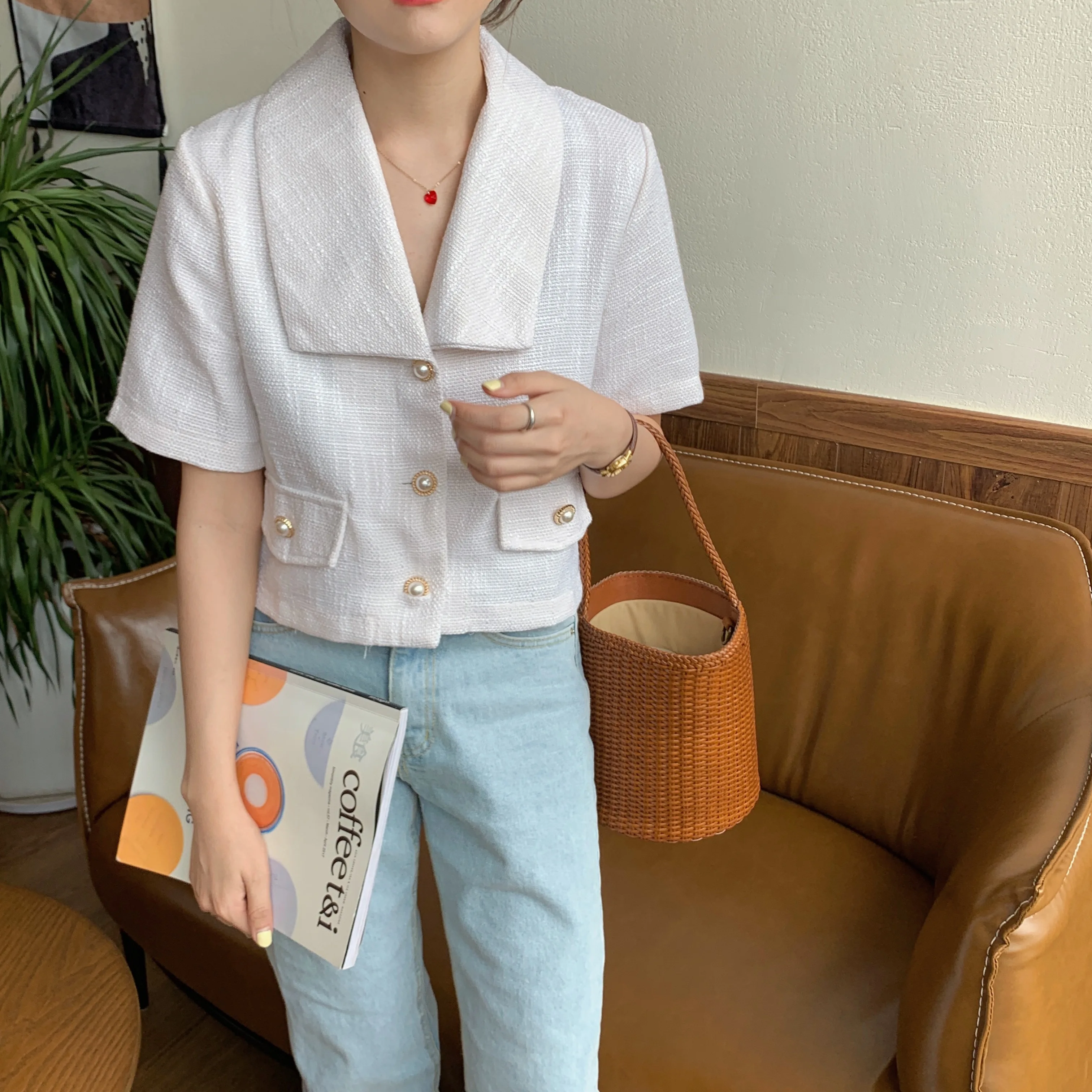 

New Suits Female Vintage Autumn Notched Collar Plaid Women Blazer Breasted Jacket Casual Pockets Womens Suits Coat Blazers Suits