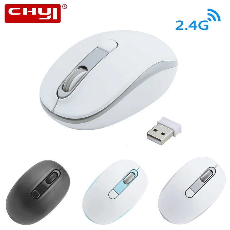 CHYI Беспроводная мини Usb компьютерная мышь оптическая 3d Arc PC Mause 2 4 ГГц портативная
