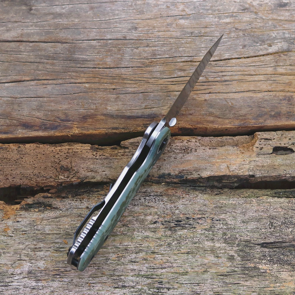 Поо 0620 складной нож D2 лезвие G10 + стальная ручка медная прокладка походный кемпинг