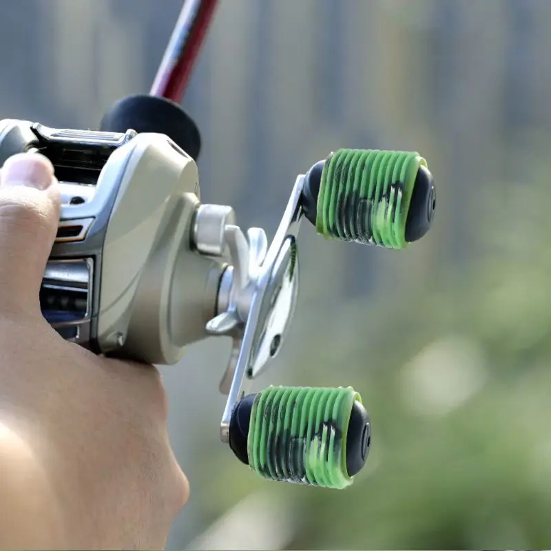 4 шт. портативная многоцветная Рыболовная катушка с ручкой нескользящая